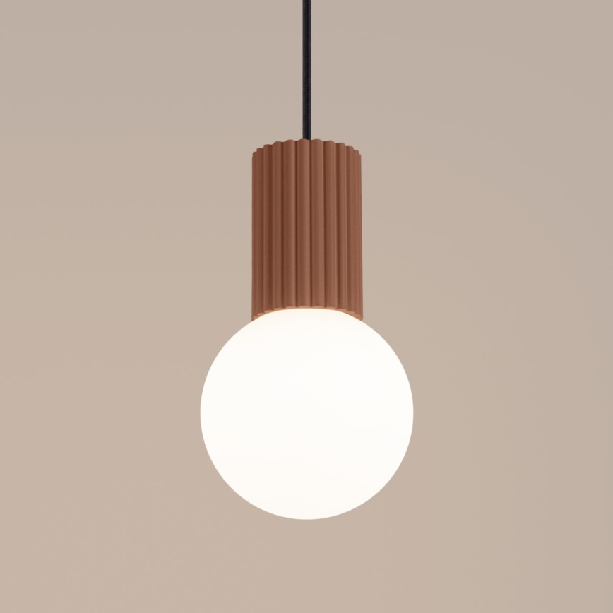 Suspension filaire HALO 1xG9/8W/230V d. 12 cm marron