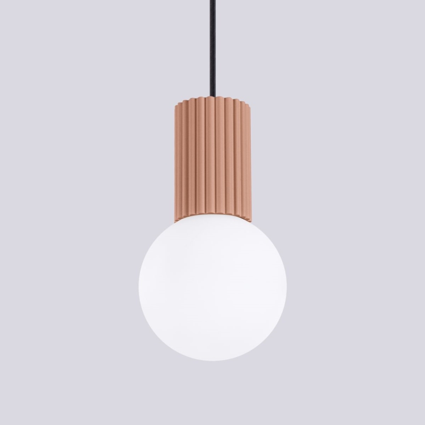 Suspension filaire HALO 1xG9/8W/230V d. 12 cm marron