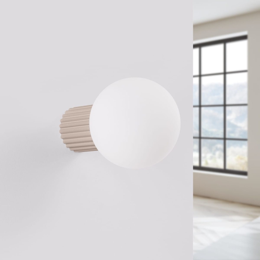 Applique murale salle de bain HALO 1xG9/8W/230V d. 12 cm IP44 beige