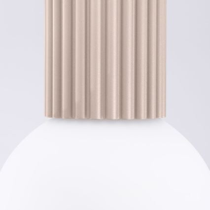 Plafonnier de salle de bain HALO 1xG9/8W/230V d. 12 cm IP44 beige