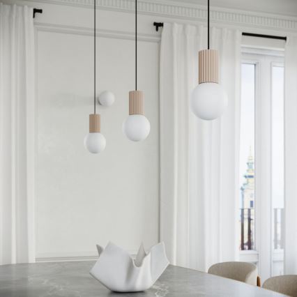 Suspension filaire HALO 1xG9/8W/230V d. 12 cm beige