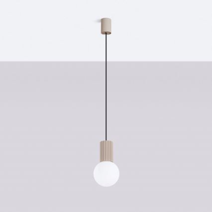 Suspension filaire HALO 1xG9/8W/230V d. 12 cm beige
