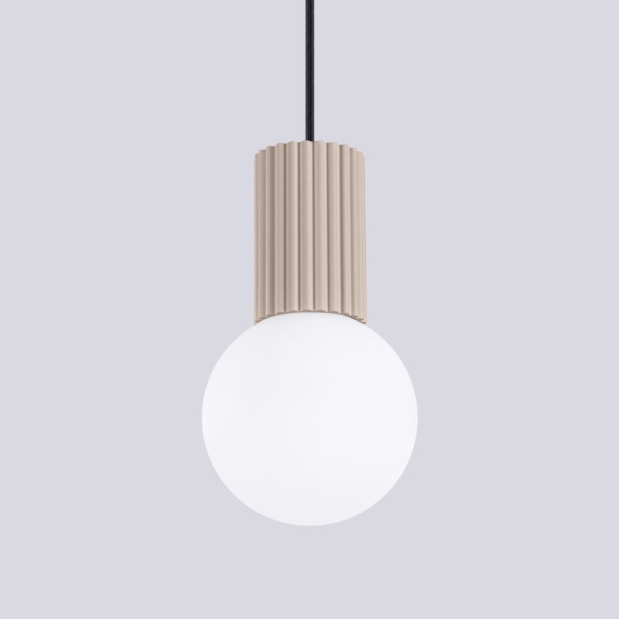 Suspension filaire HALO 1xG9/8W/230V d. 12 cm beige