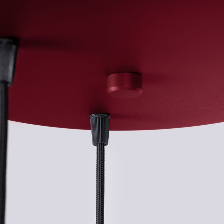 Suspension filaire HALO 3xG9/8W/230V d. 25 cm rouge