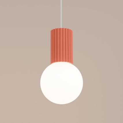 Suspension filaire HALO 1xG9/8W/230V d. 12 cm rose
