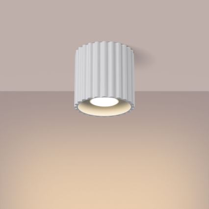 Spot encastrable AURA 1xGU10/10W/230V 10 cm blanc