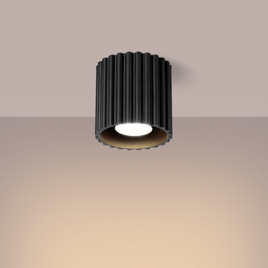Spot AURA 1xGU10/10W/230V Ø 10 cm noir
