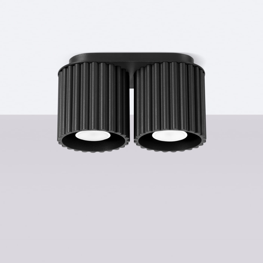 Spot AURA 2xGU10/10W/230V noir