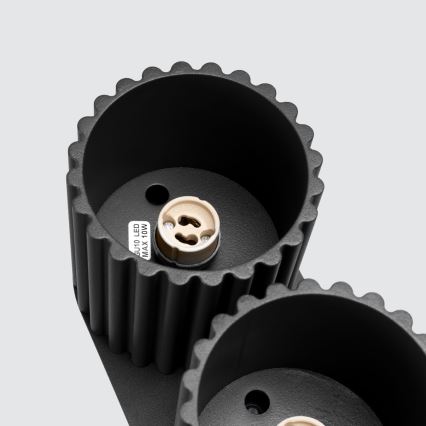 Spot AURA 2xGU10/10W/230V noir