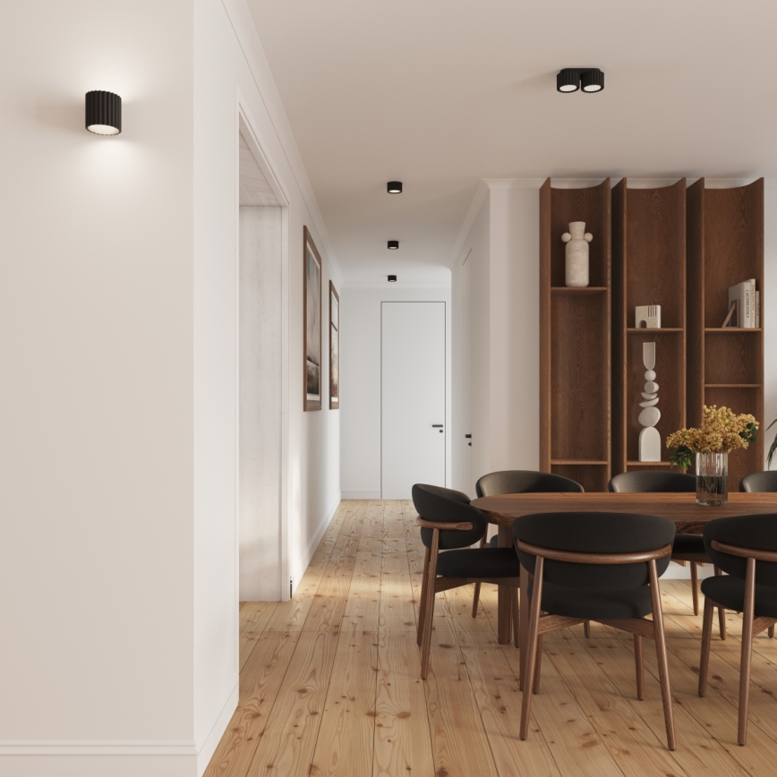 Spot AURA 1xGX53/10W/230V 6 cm noir