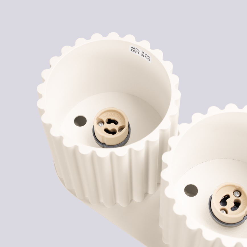 Plafonnier à spots AURA 2xGU10/10W/230V coloris crème