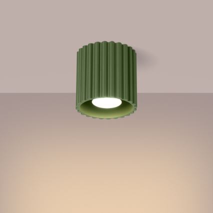 Spot AURA 1xGU10/10W/230V 10 cm vert
