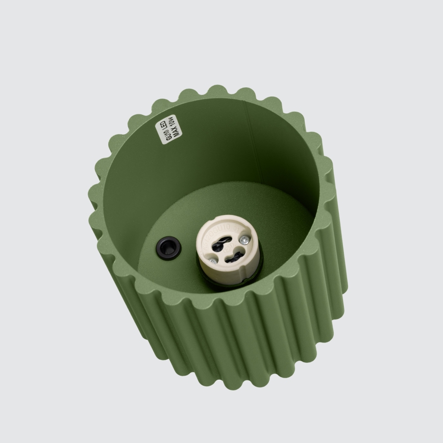 Spot AURA 1xGU10/10W/230V pr. 10 cm vert