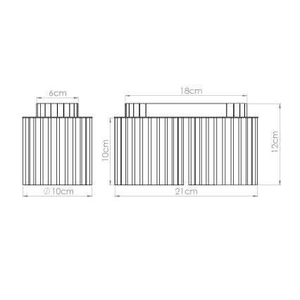 Spot AURA 2xGU10/10W/230V vert