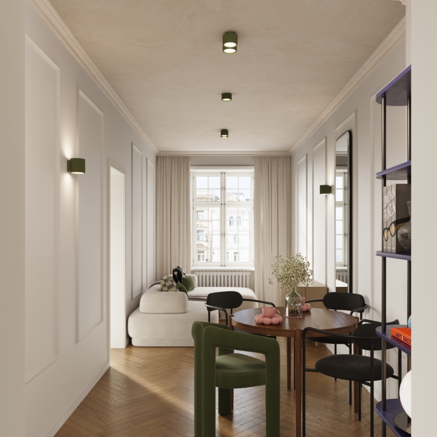 Spot AURA 1xGX53/10W/230V, Ø 10 cm, vert
