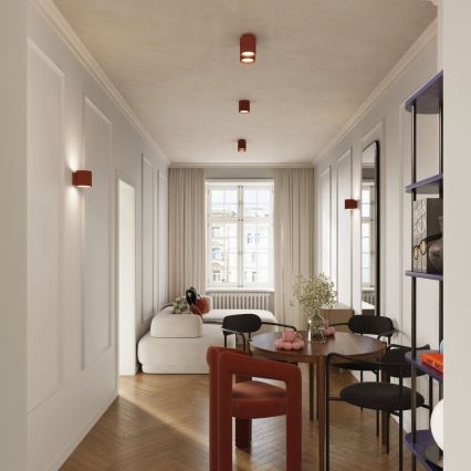 Spot AURA 1xGU10/10W/230V Ø 10 cm orange