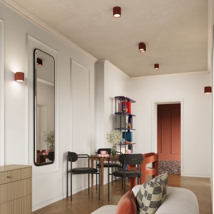 Spot AURA 1xGU10/10W/230V Ø 10 cm orange