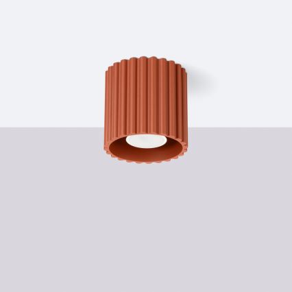 Spot AURA 1xGU10/10W/230V Ø 10 cm orange