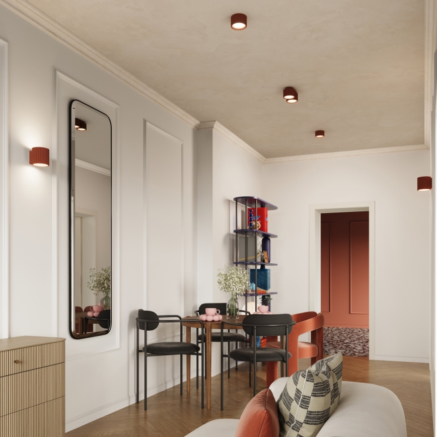 Spot AURA 1xGX53/10W/230V Ø 10 cm orange