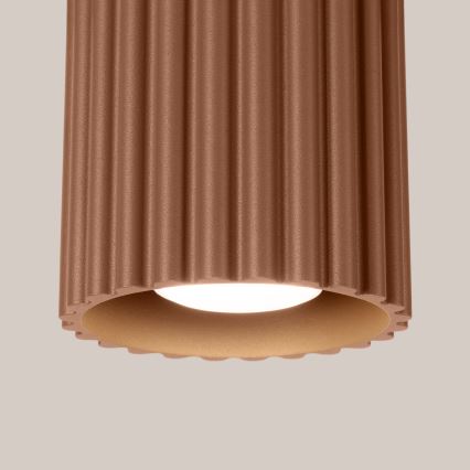 Spot AURA 1xGU10/10W/230V Ø 10 cm marron