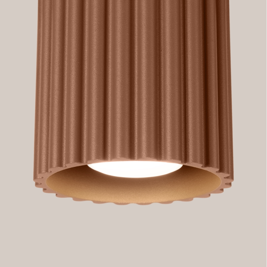 Spot AURA 1xGU10/10W/230V Ø 10 cm marron