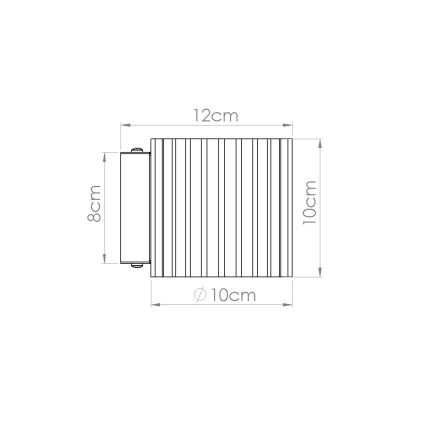 Applique murale AURA 1xG9/10W/230V marron
