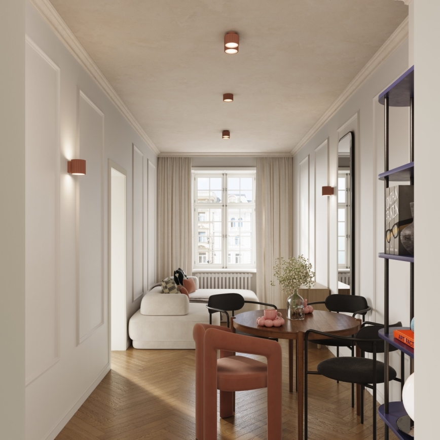 Spot AURA 1xGX53/10W/230V, Ø 10 cm, marron