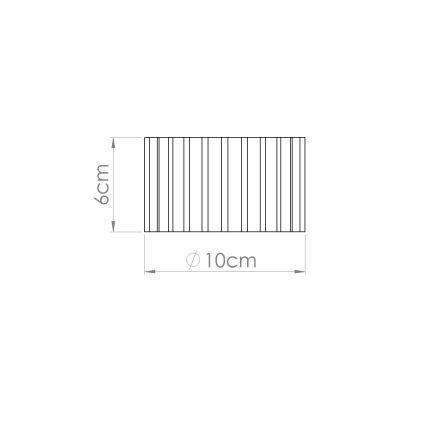 Spot AURA 1xGX53/10W/230V, Ø 10 cm, marron
