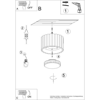 Spot AURA 1xGX53/10W/230V, Ø 10 cm, marron