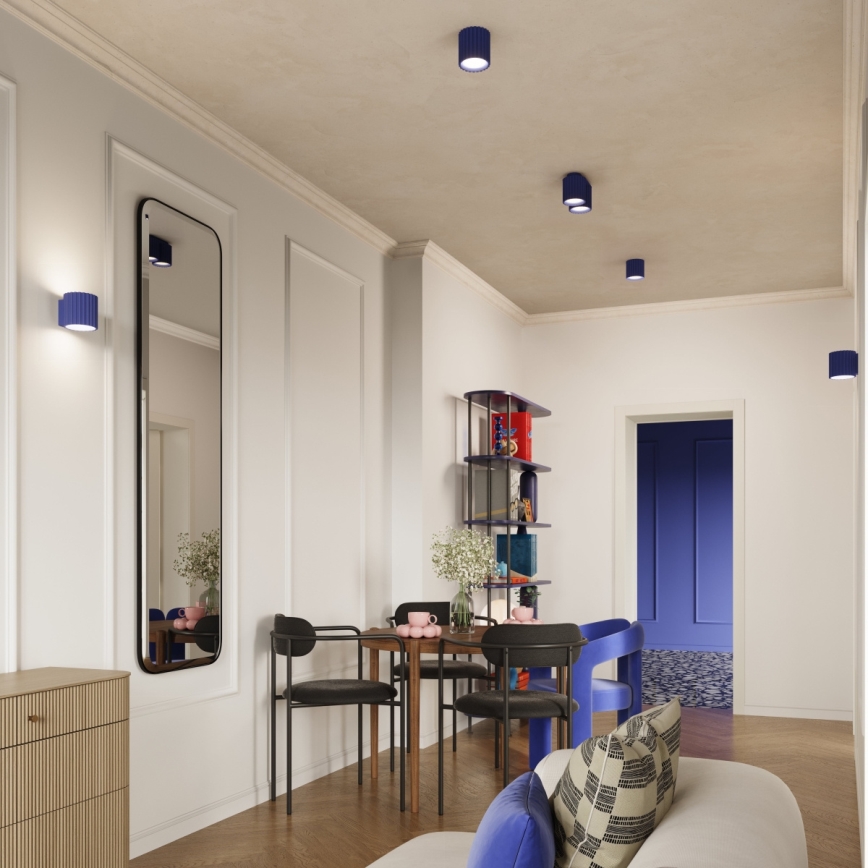 Applique murale AURA 1xG9/10W/230V bleue