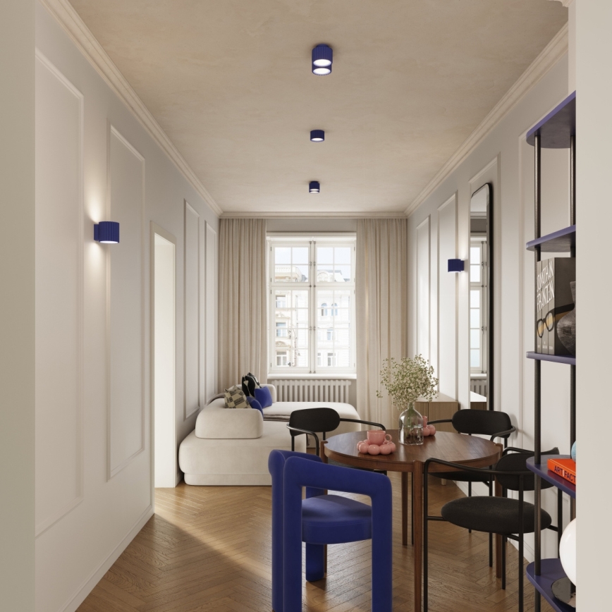 Spot AURA 1xGX53/10W/230V 6 cm bleu