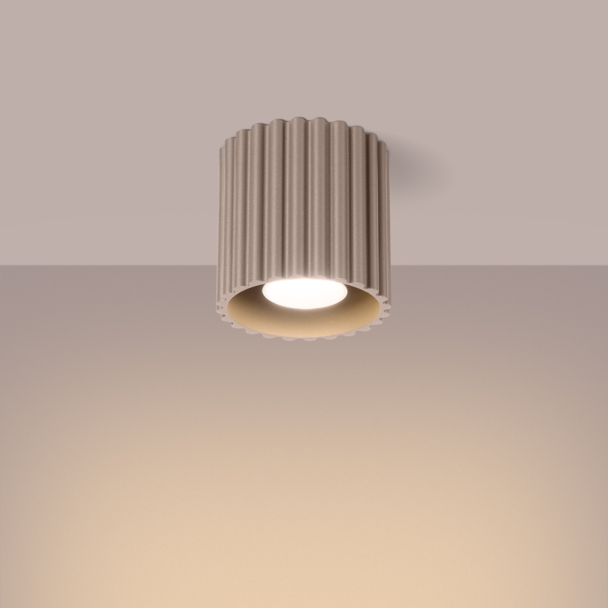 Spot AURA 1xGU10/10W/230V Ø 10 cm taupe