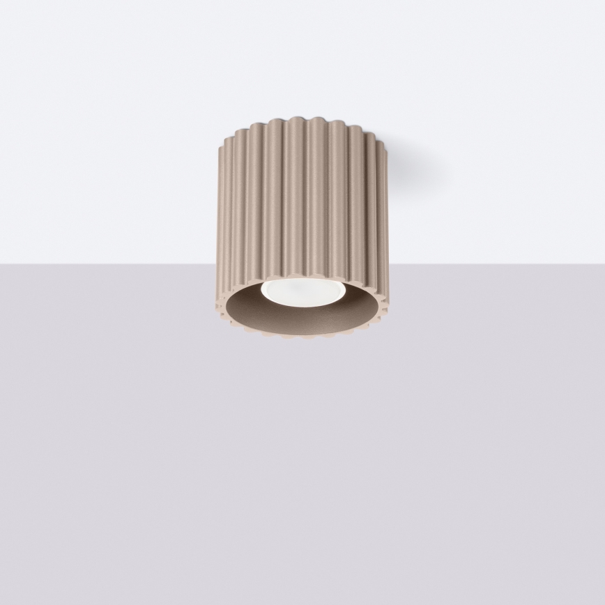 Spot AURA 1xGU10/10W/230V Ø 10 cm taupe