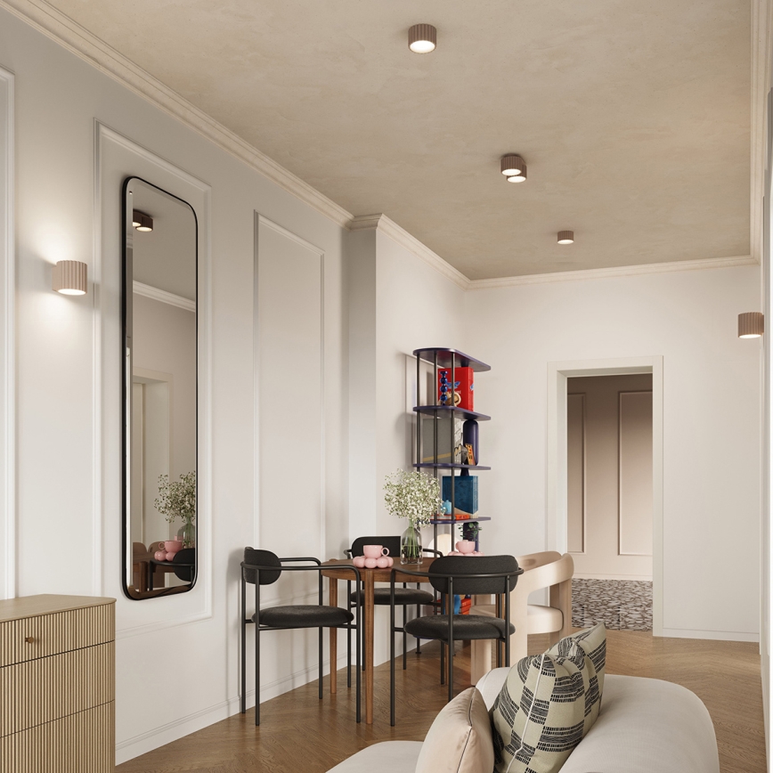 Spot AURA 1xGX53/10W/230V 6 cm taupe