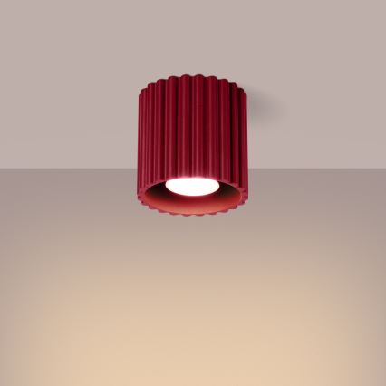 Spot AURA 1xGU10/10W/230V 10 cm rouge