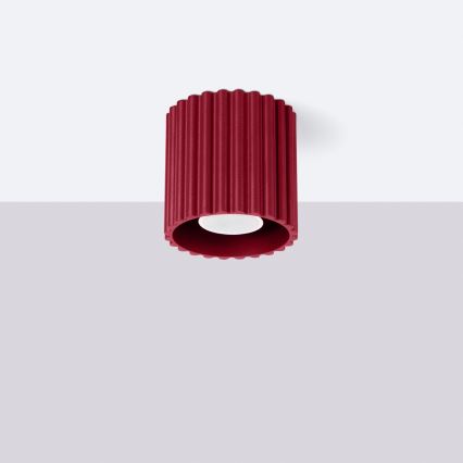 Spot AURA 1xGU10/10W/230V 10 cm rouge