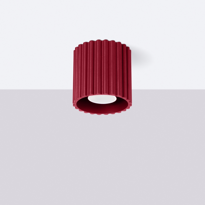 Spot AURA 1xGU10/10W/230V 10 cm rouge