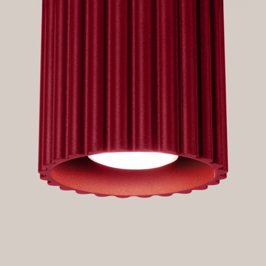 Spot AURA 1xGU10/10W/230V 10 cm rouge