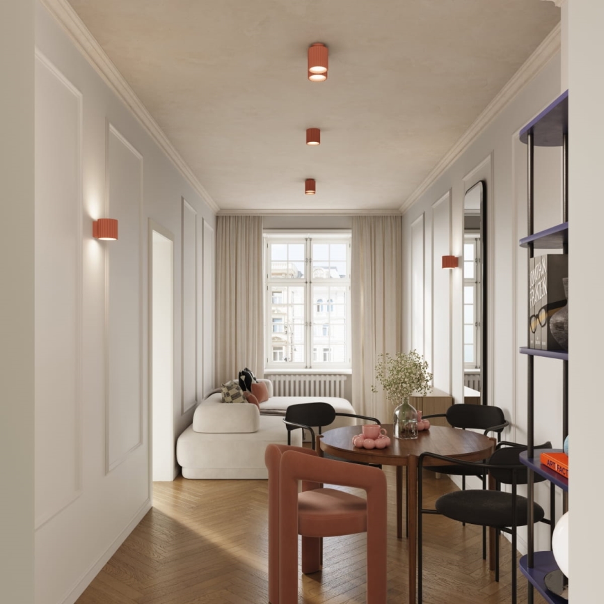 Spot AURA 1x GU10/10 W/230 V, Ø 10 cm, rose