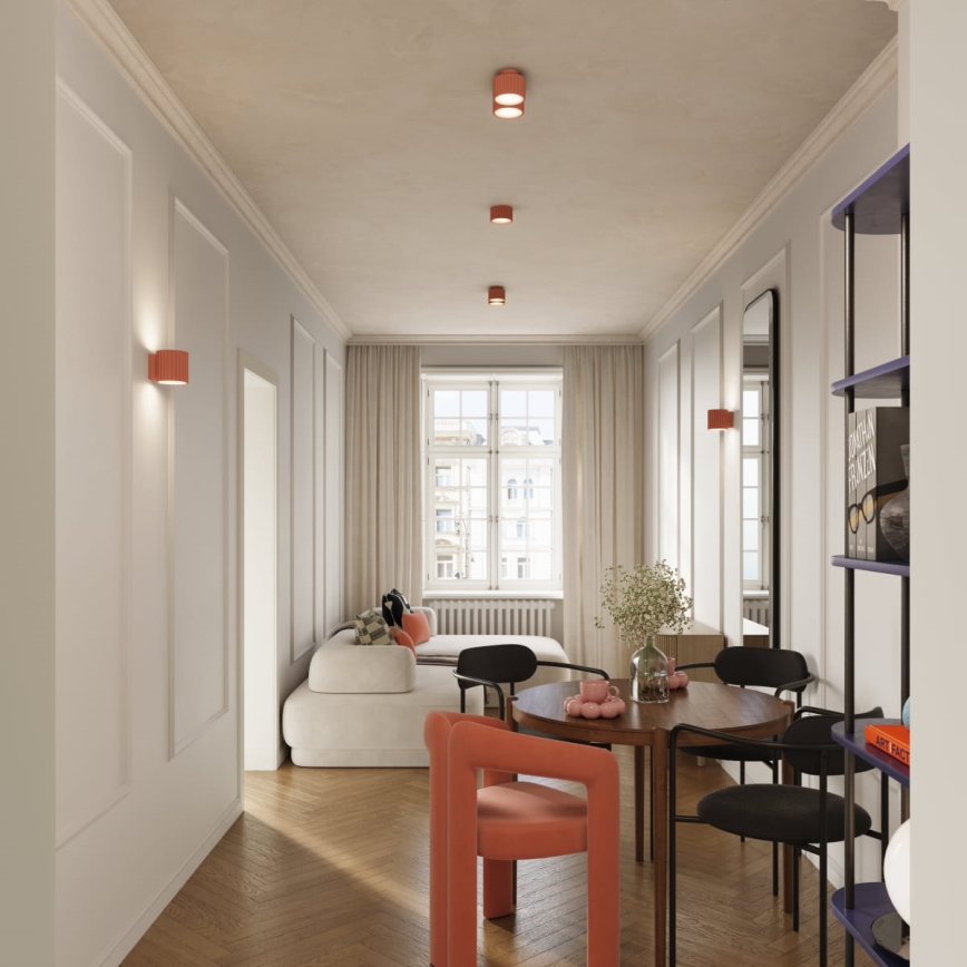 Spot AURA 1xGX53/10W/230V Ø 10 cm rose
