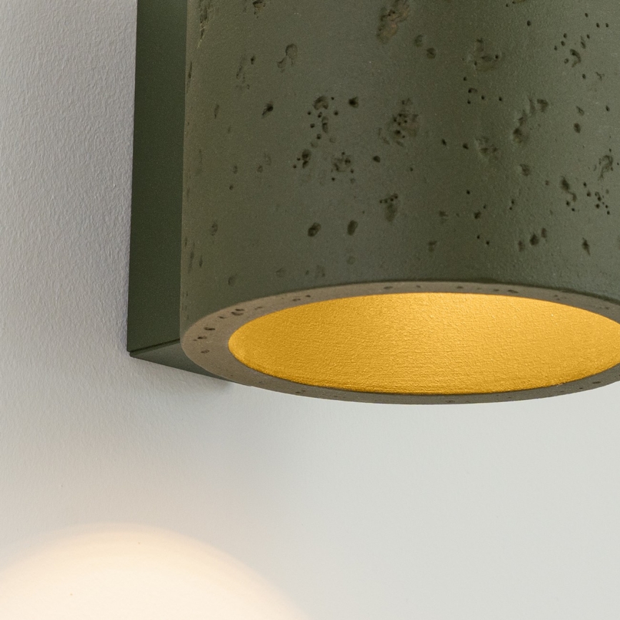Applique murale spot ORBIS 1xG9/8W/230V béton/vert