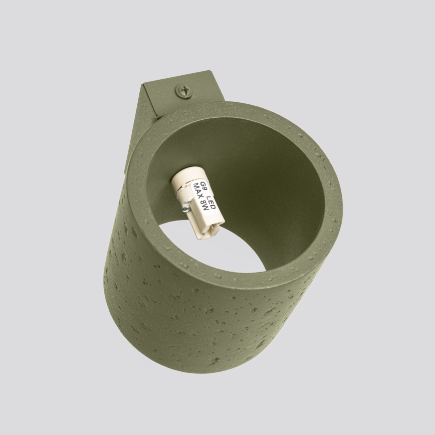 Applique murale spot ORBIS 1xG9/8W/230V béton/vert