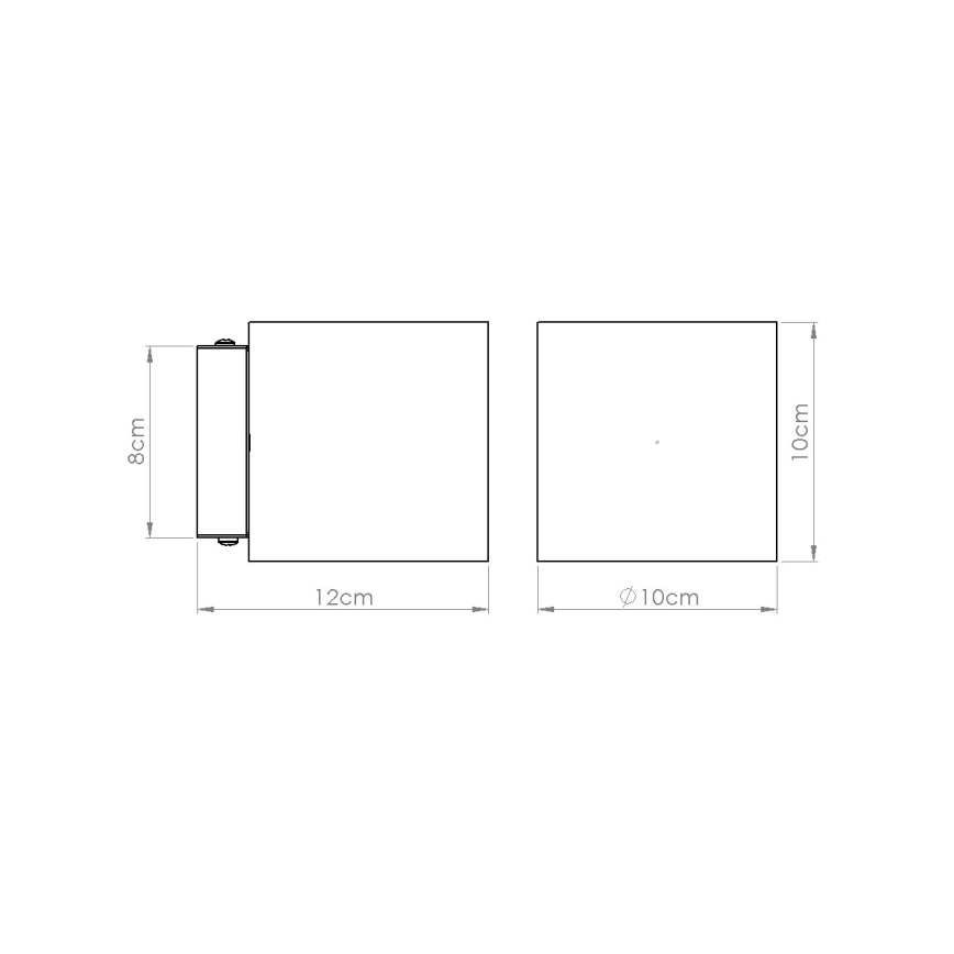 Applique murale spot ORBIS 1xG9/8W/230V béton/vert