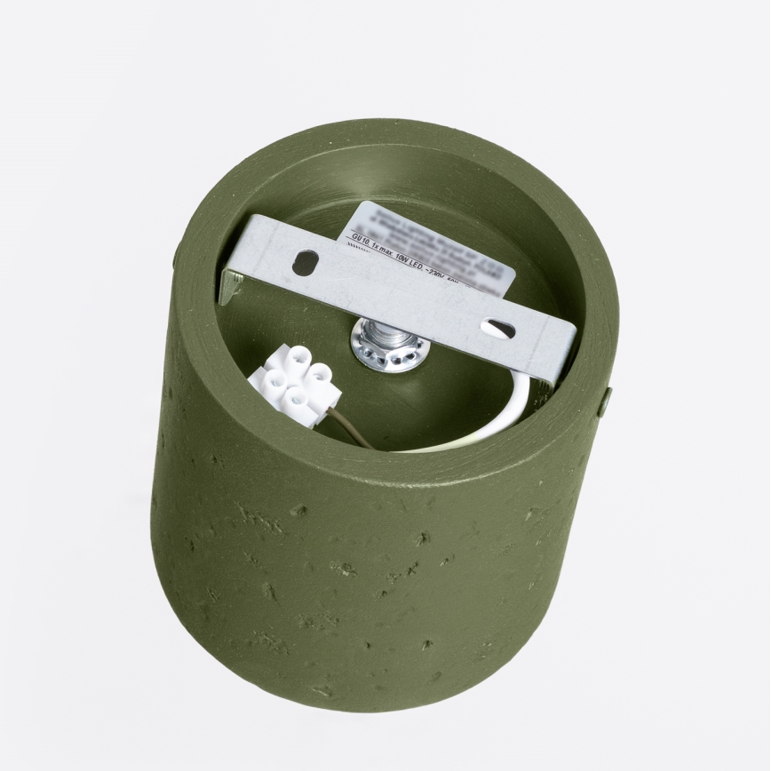 Spot ORBIS 1xGU10/10W/230V béton/vert