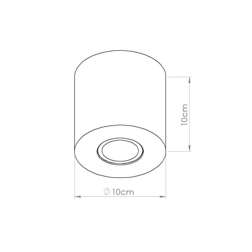 Spot ORBIS 1xGU10/10W/230V béton/vert