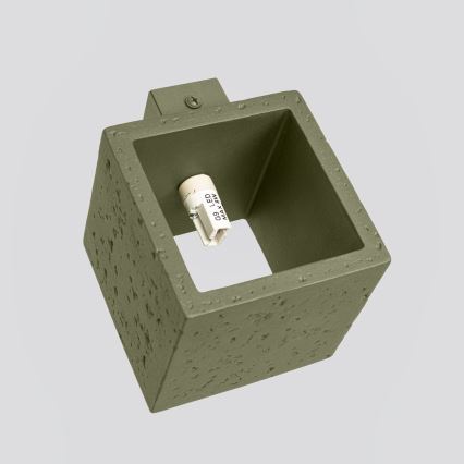 Applique murale spot QUAD 1xG9/8W/230V béton/vert