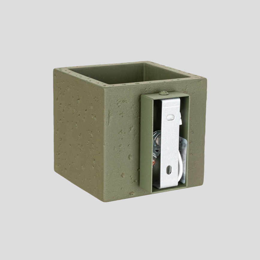 Applique murale spot QUAD 1xG9/8W/230V béton/vert