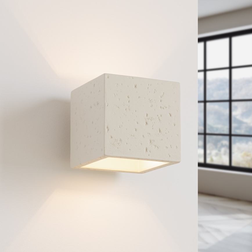 Applique murale spot QUAD 1xG9/8W/230V béton/crème