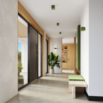 Spot QUAD 1xGU10/10W/230V béton/vert