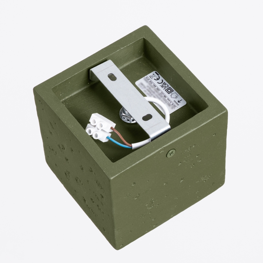 Spot QUAD 1xGU10/10W/230V béton/vert